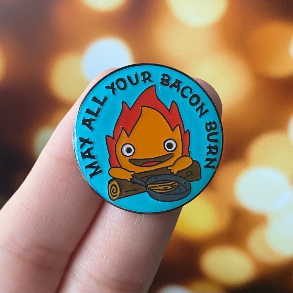 May All Your Bacon Burn Enamel Pin/ Brooch Lapel
